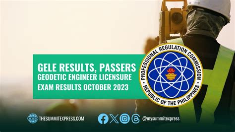 geodetic engineering board exam result 2023|FULL RESULTS: October 2023 Geodetic Engineer board exam .